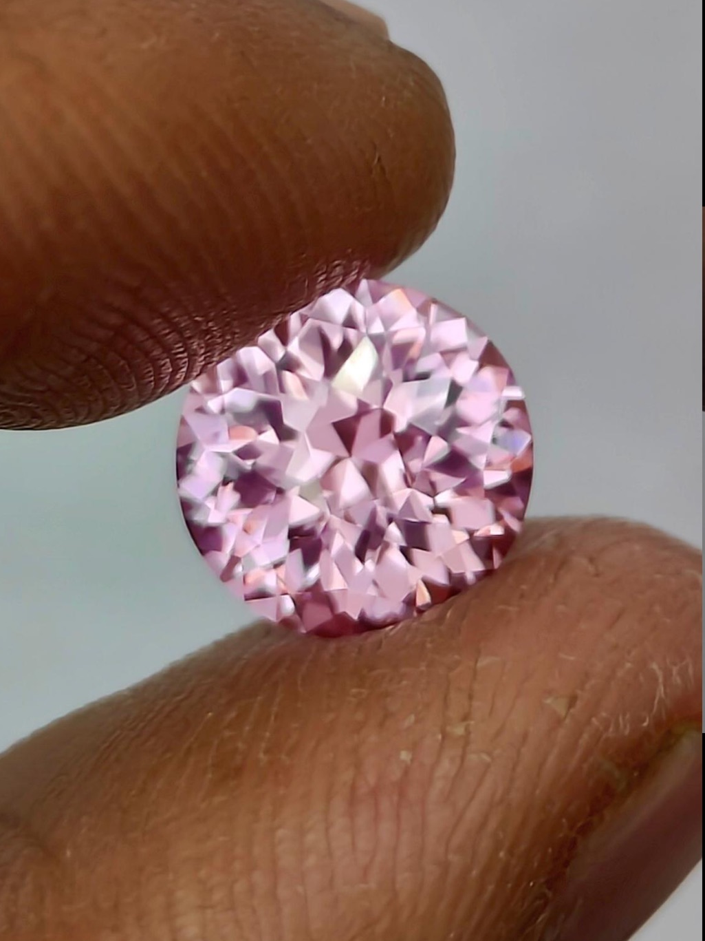350 Ct Lab Grown Pink Sapphire 9 Mm Round Brilliant Gemstone
